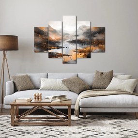 Obraz - Maľba horskej krajiny (150x105 cm)