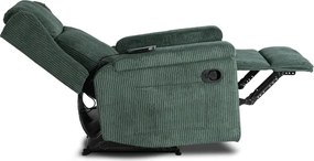 Masážne kreslo SEBASTIAN Green Corduroy