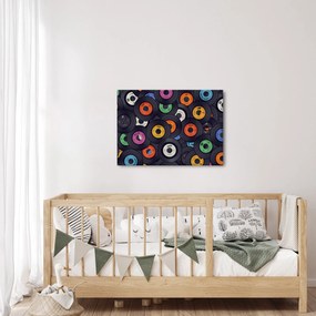 Obraz - Hudobné gramofónové platne (70x50 cm)