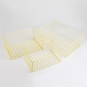 DEPOSIT Úložný kovový kôš 30 x 20 cm - žltá