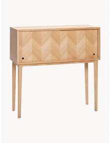 Konzolový stolík z dubového dreva Herringbone