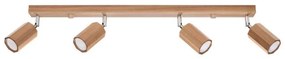 Sollux SL.1031 - Bodové svietidlo ZEKE 4xGU10/40W/230V dub