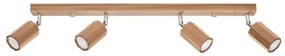 Sollux SL.1031 - Bodové svietidlo ZEKE 4xGU10/40W/230V dub