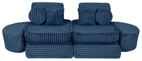 MeowBaby® Churros detská pohovka Max, Midnight Blue