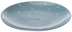 Blankytný modrý keramický tanier Dakls Dottie, ø 25 cm