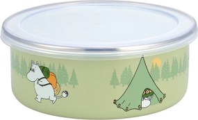 Miska s vrchnákom Moomin Campers 0,8l, smalt / zelená
