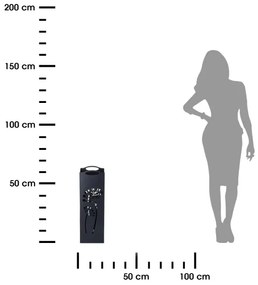Kovový stojan na dáždniky INDUSTRIAL 60x21 cm čierna