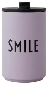 Fialový termo hrnček 350 ml Smile – Design Letters