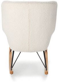 Hojdacie kreslo s látkou z buklé