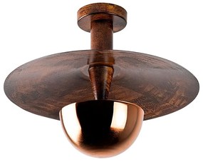 Závesné svietidlo v medenej farbe s kovovým tienidlom ø 38 cm Kurt – Opviq lights