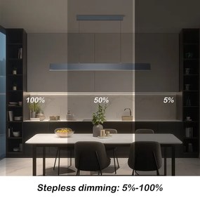 Brilagi - LED Stmiev. luster na lanku SLIMLINE LED/40W/230V 3000-6000K antracit+DO