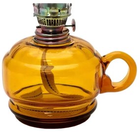 Petrolejová lampa MONIKA 34 cm amber