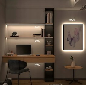 Sada neonové COB LED pásky 12V 5m 4000K 60W - zdroj + ovladač