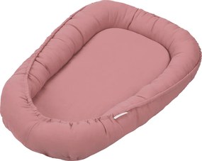 Ľanové hniezdo pre bábätko sýto ružová