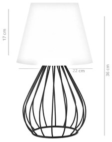 Stolná lampa Shade  VI krémová