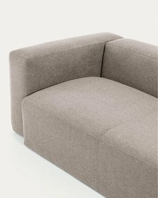 Béžová ženilková rohová pohovka Blok – Kave Home