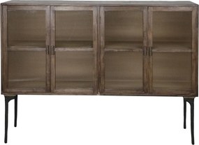 Hnedá antik drevená komoda/ príborník Salicia - 112*37*60 cm