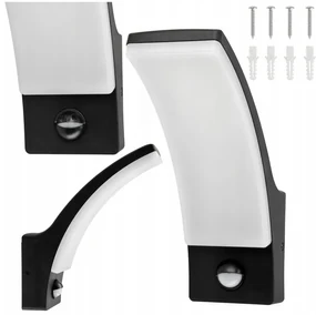 BERGE LED nástenné svietidlo 12W - 800lm - vonkajšie s pohybovým čidlom