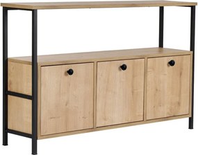 Konzolový stolík v dekore duba v svetlo prírodnej farbe 29,5x120 cm Solace – Kalune Design