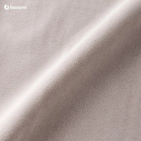 Béžová zamatová leňoška Cosmopolitan Design Vienna, pravý roh