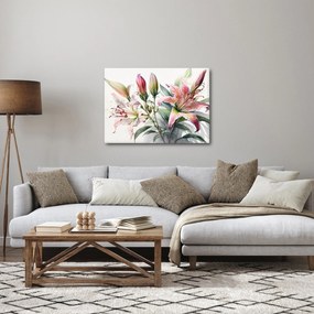 Obraz - Ľalia, ilustrácie (70x50 cm)