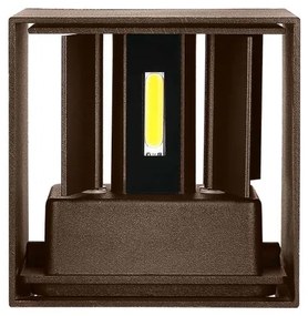 LED Vonkajšie nástenné svietidlo LED/11W/230V 3000K IP65 hnedá