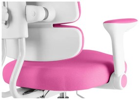 Detská rastúca stolička Neoseat KIDDY THREE — látka, tmavo ružová