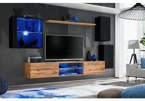 Obývacia Stena Switch Xxiii Čierna/Wotan