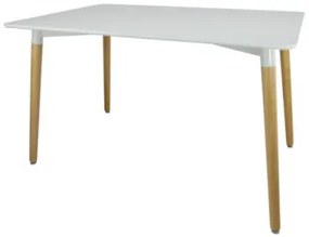 Jedálenský stôl Molly S (biela + prírodná). Vlastná spoľahlivá doprava až k Vám domov. 1071407