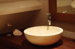 Indera Gemma 501 Ø50 cm Cream Kamenné umývadlo leštený mramor