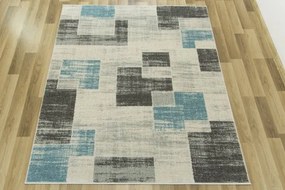 Koberec EMILY 2340A tyrkysový / sivý
