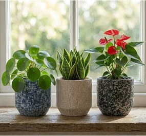 Keramický ručne vyrobený obal na kvetináč ø 14 cm Almada – Ego Dekor