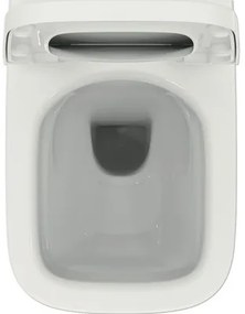 Sada závesného WC Ideal Standard i.life S hlboké splachovanie bez splachovacieho okraja lesklá biela s WC doskou T473801