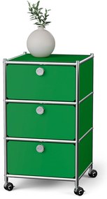 Kovová kancelárska skrinka »CN3« so zásuvkami, zelená