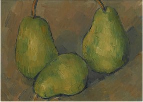 Obraz - Paul Cézanne, Three Pears, reprodukcia (70x50 cm)