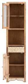 furniture-nabytek.cz - 5-dielna kúpeľňová sada Delhi z masívneho manga, lakovaná, hnedá