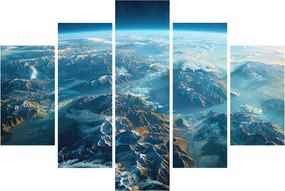Obraz - Pohľad z vesmíru (150x105 cm)