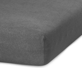 Froté prestieradlo s gumou AmeliaHome Ruby grafitové