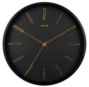 Karlsson 5898BK dizajnové nástenné hodiny