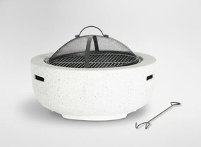 BBQ Meeting Záhradné ohnisko s roštom a príslušenstvom 60 × 60 × 42 cm – záhradný krb, ohnisko a gril v jednom