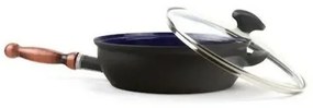 Sfinx Smaltovaná panvica s pokrievkou a dreveným držadlom BSE, 26 cm, 2,8 l