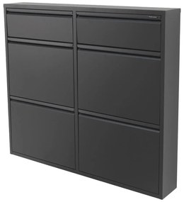 Čierna kovová skrinka na topánky Billy – Spinder Design