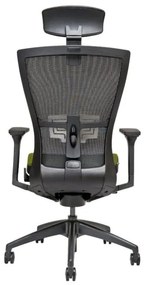 Kancelárska ergonomická stolička MERENS — látka, čierna / viac farieb Červená