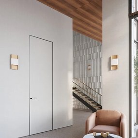 Sollux SL.1353 - Nástenné svietidlo DURLIN 2xG9/8W/230V zlatá/biela