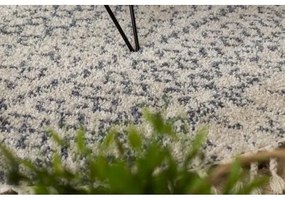 Okrúhly koberec BERBER AGADIR GO522, krémová -sivá - strapce, Maroko, Shaggy Veľkosť: kruh 160 cm