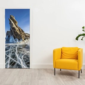 Fototapeta na dvere - Ľadová skala (95x205cm)