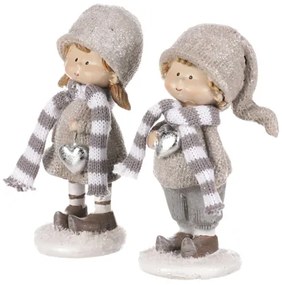 Deti v zimnom oblečení 15cm