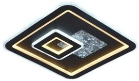 LED Stmievateľné stropné svietidlo LED/110W/230V čierna + diaľkové ovládanie