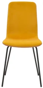 Velúrová stolička VINGE medová