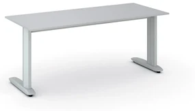 Kancelársky písací stôl PRIMO FLEXIBLE 1800 x 800 mm, sivá